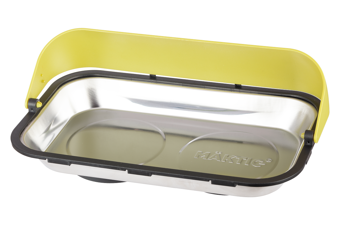 Rectangular Stainless Steel Magnetic Parts Tray, 6" x 10"