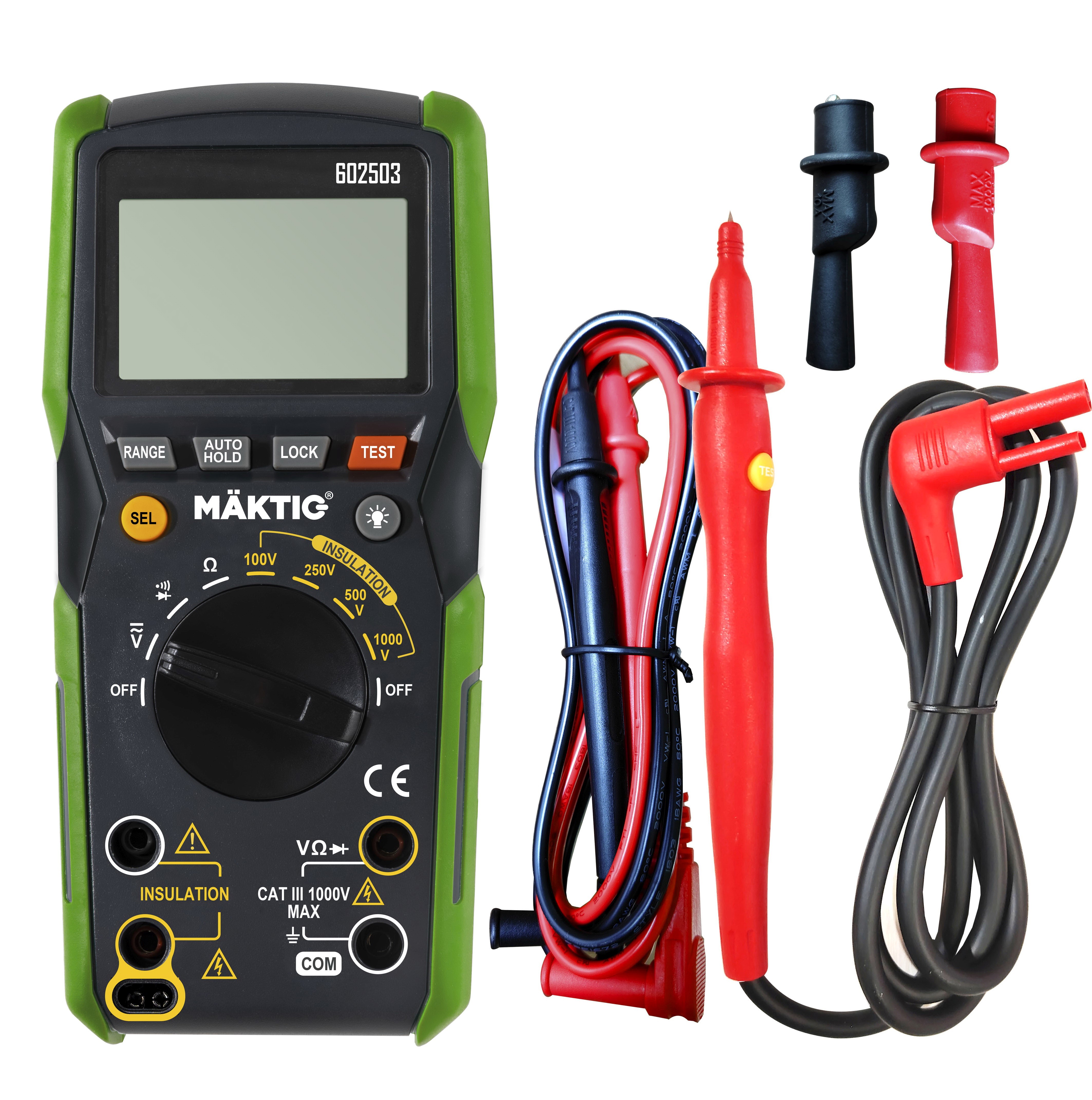 Megohmmeter Insulation Tester CATIII 1000V