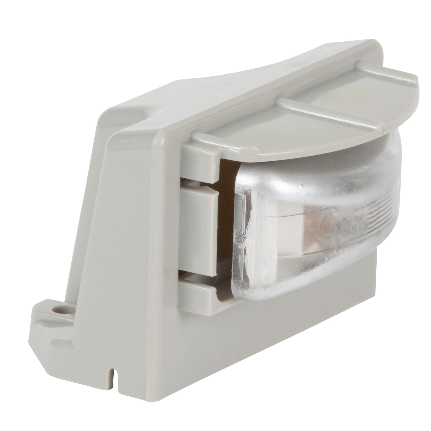 Lampe d'immatriculation, gris, kit d'éclairage et de support (60261 + 43960)