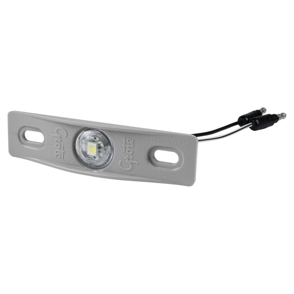 License Lamp, Clear, Micronova® LED Dot Lamp W/Gray Mounting Plate