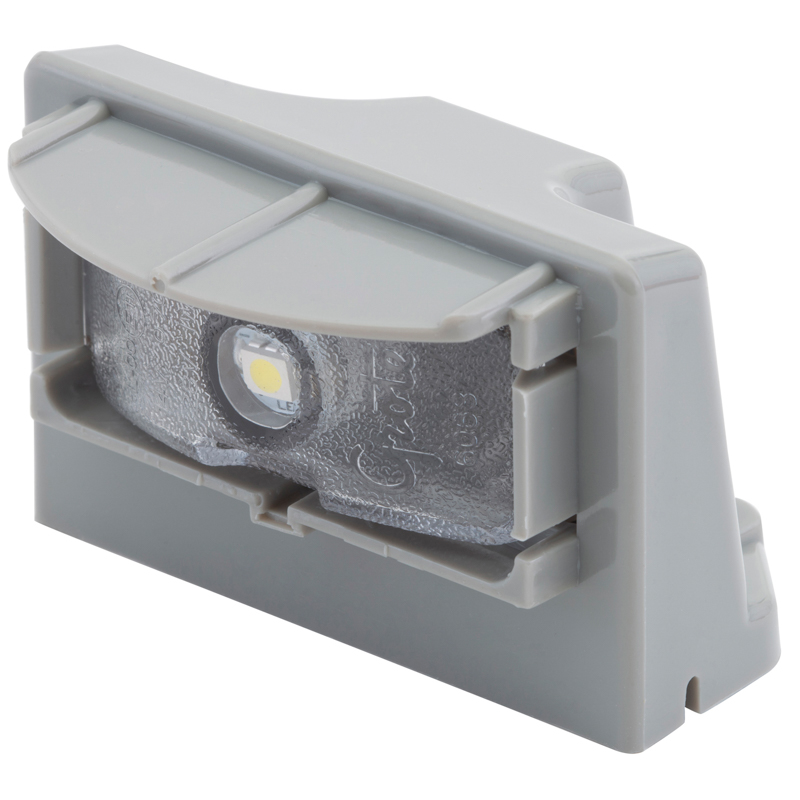 License Lamp, Clear, Micronova® LED W/Gray Bracket (43960)