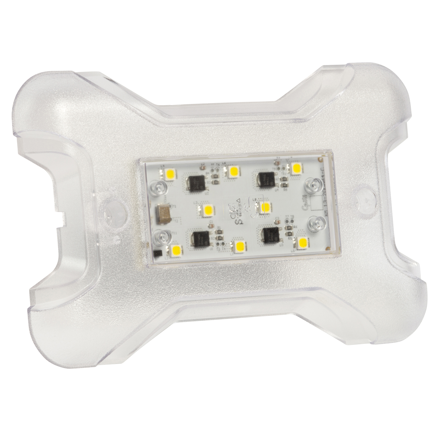 Dome/Interior Lamp, Clear, 12 Volt, Surface Mount, LED Dome Lamp