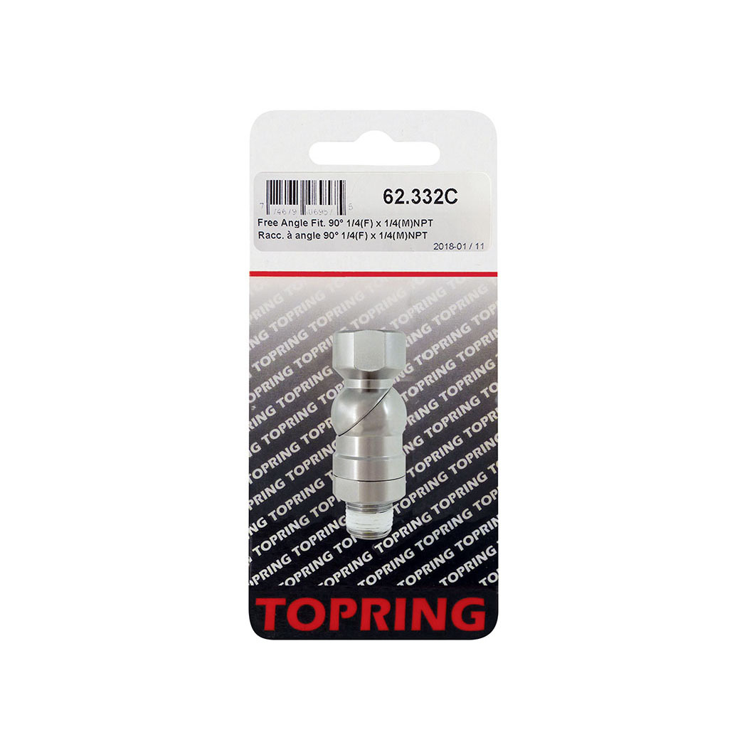 Steel Swivel Adapter 1/4 (F) To 1/4 (M) NPT
