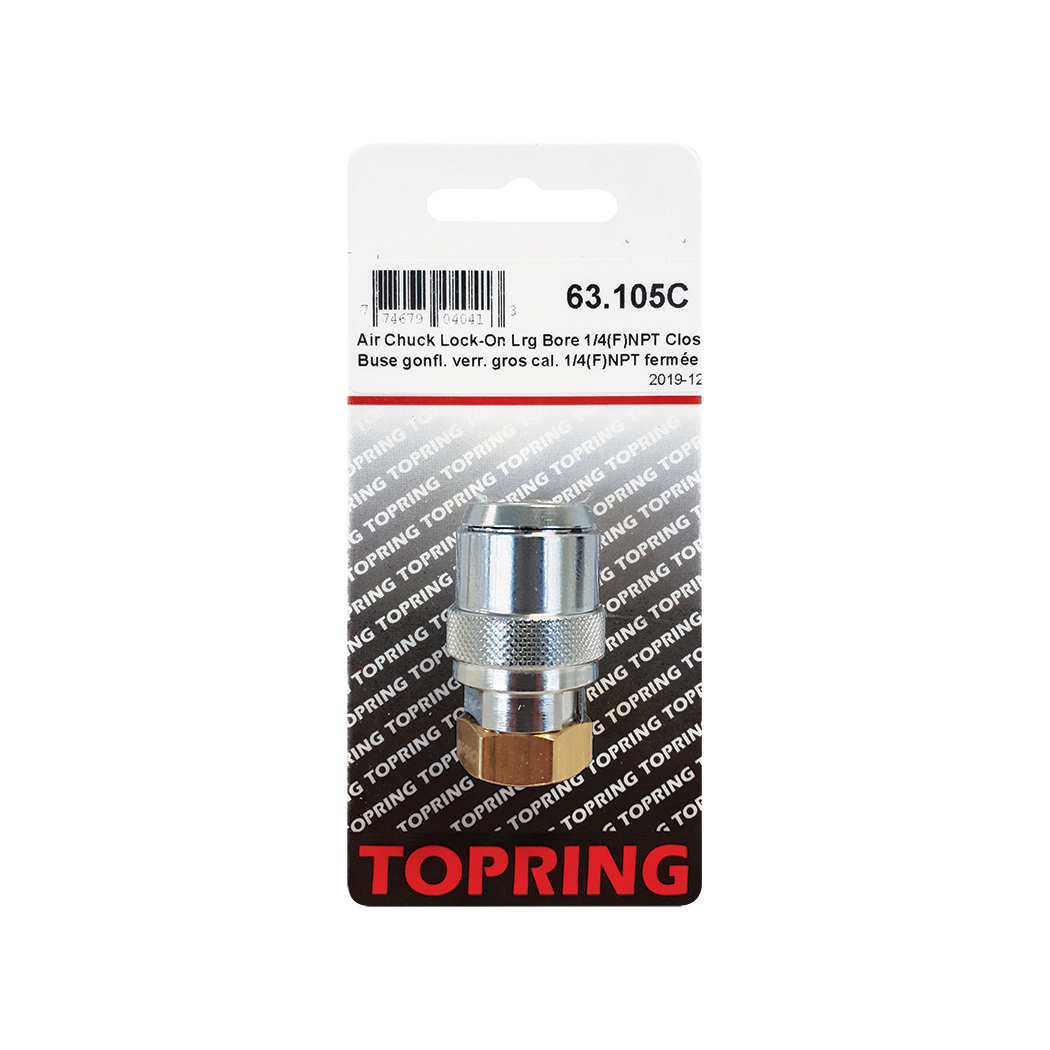 Large Bore Air Chuck 1/4 (F) NPT