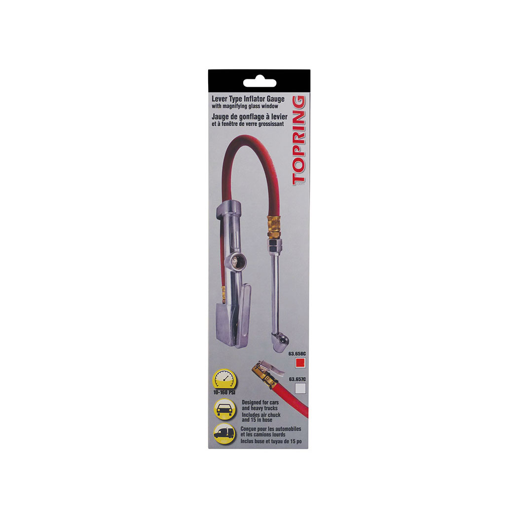 Tire Inflation Gauge 10 To 160 PSI