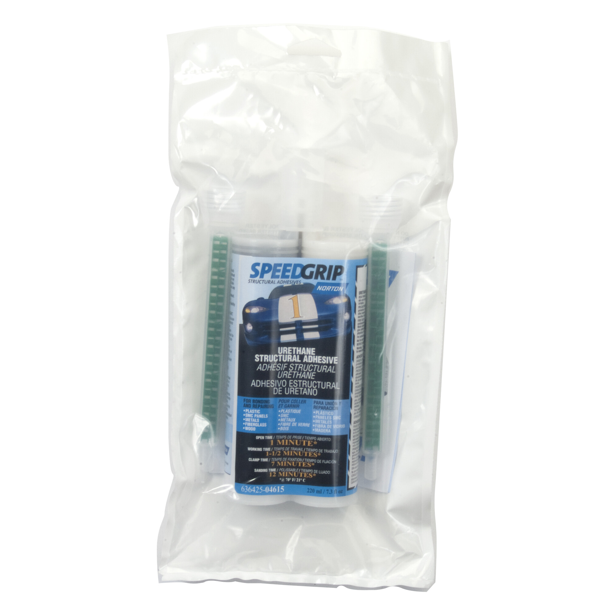 Norton SpeedGrip 2K Urethane Structural Adhesive 220 ml Cartridge Black