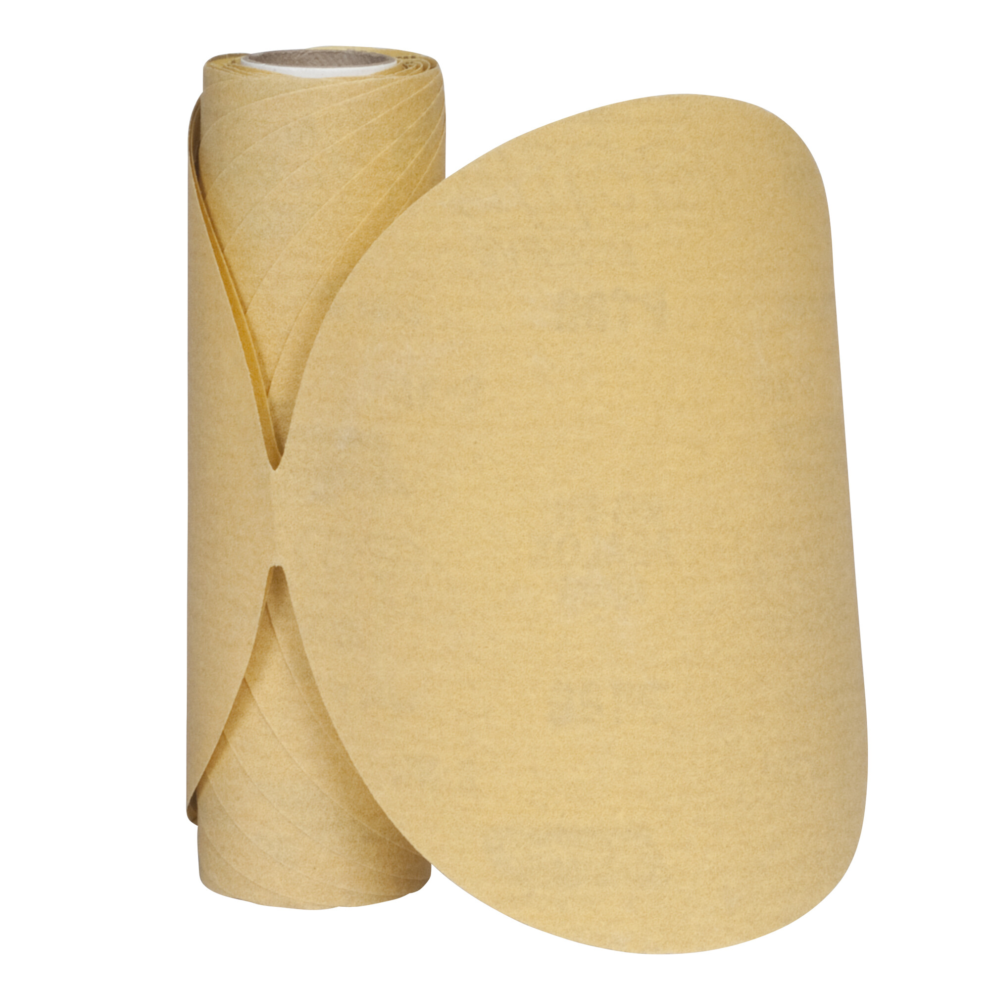6 In. Gold Reserve No-Fil Paper PSA Disc Roll P180 Grit A296V AO 25 Per Roll