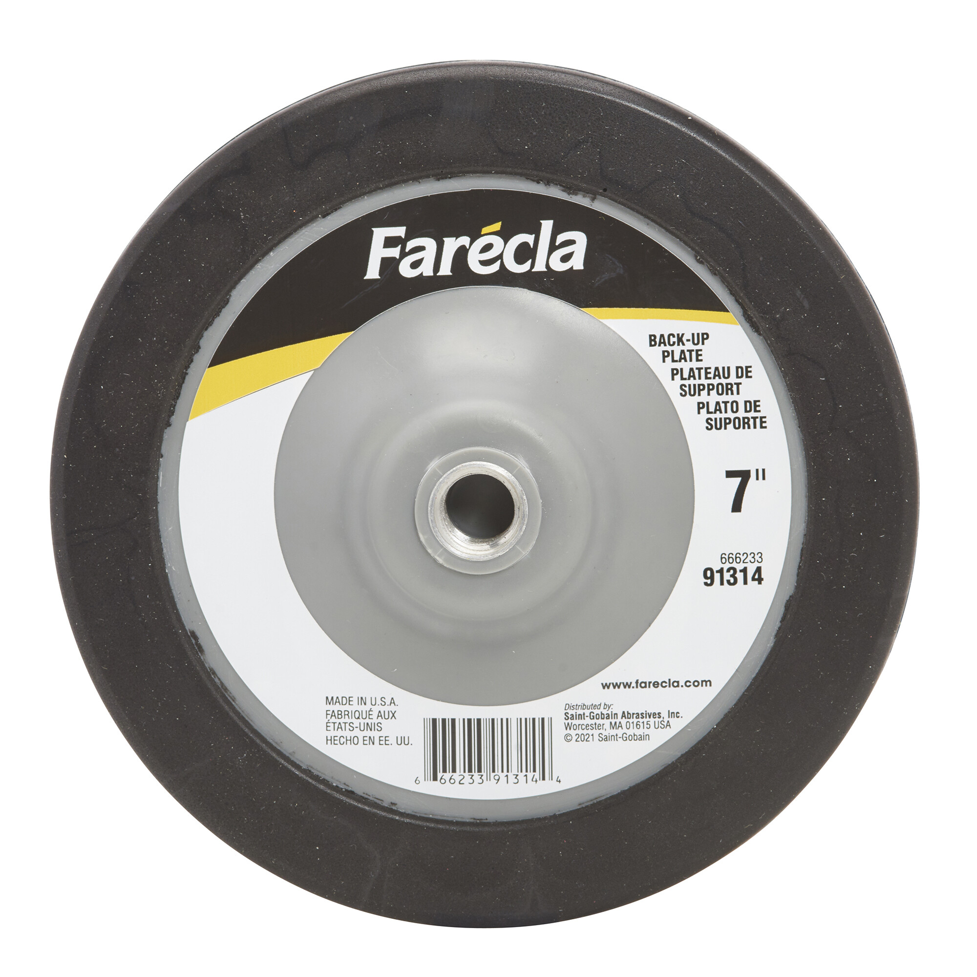 8 In. Non-Vacuum Standard Back-up Pad for Buffing Pads