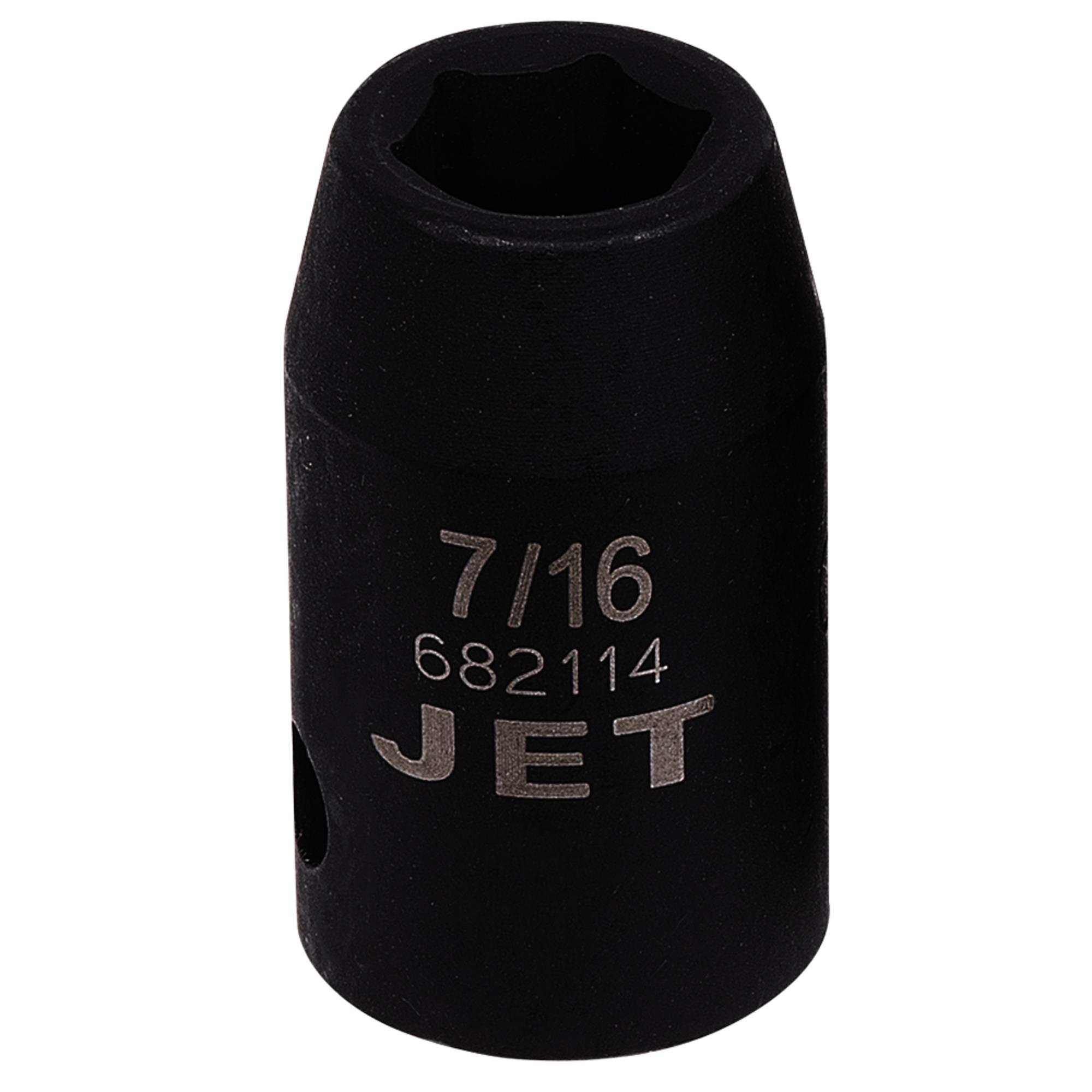 1/2" DR x 7/16" Regular Impact Socket - 6 Point