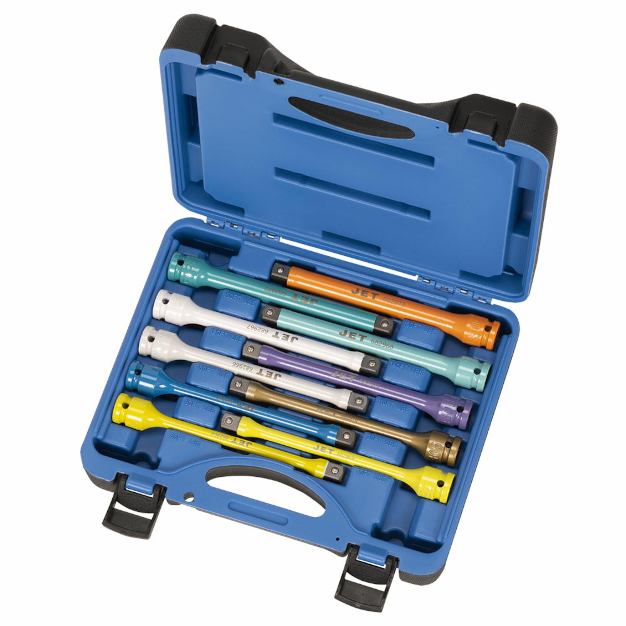 ½" DR 10-PC Torque Limiting Extension Set