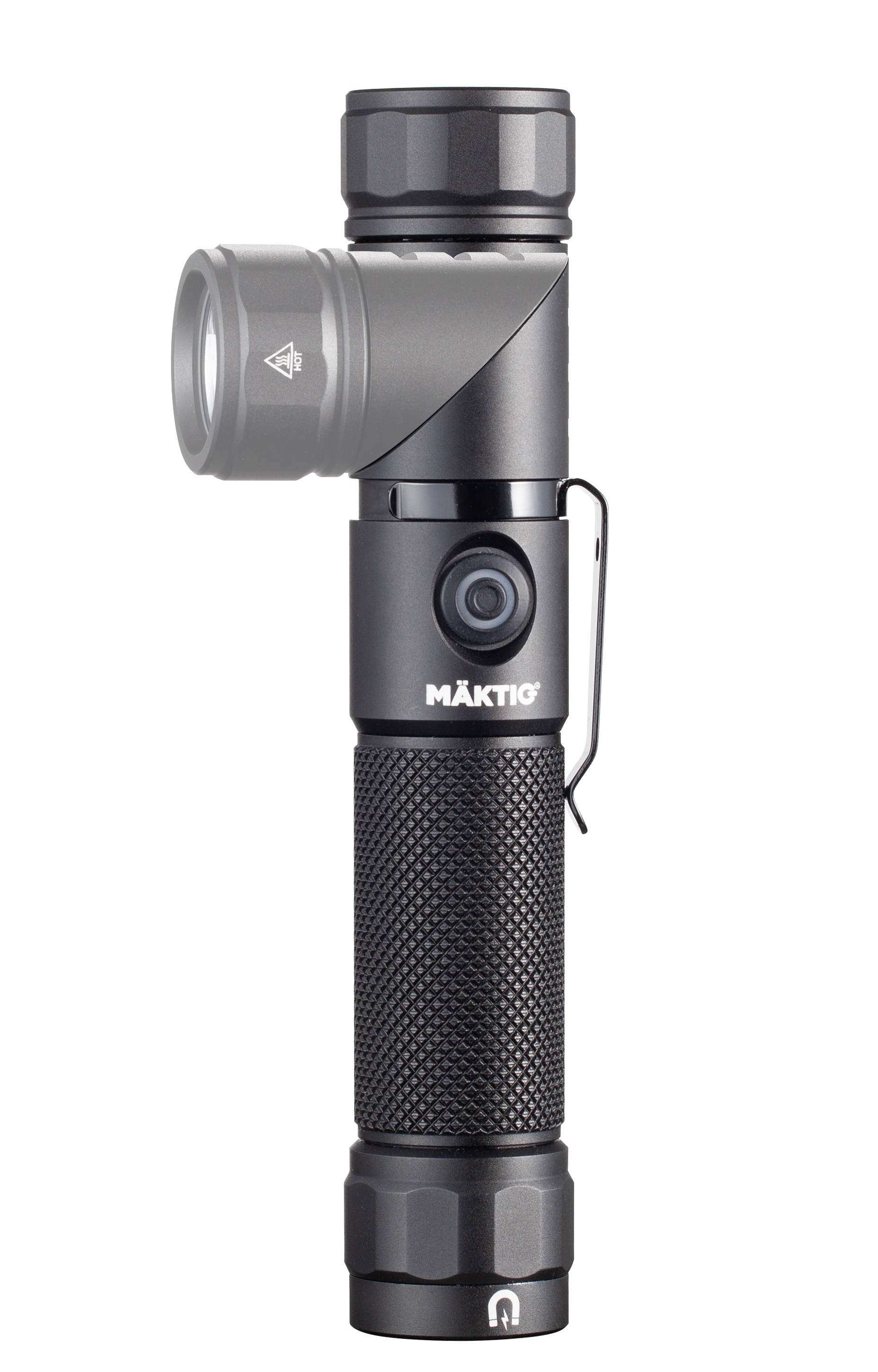 Rechargeable Rotating Flashlight with UV Light, 1,000 Lumens