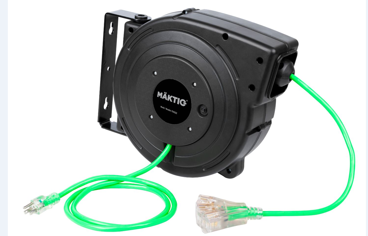 Extension Cord Reel, 50 ft, 14/3