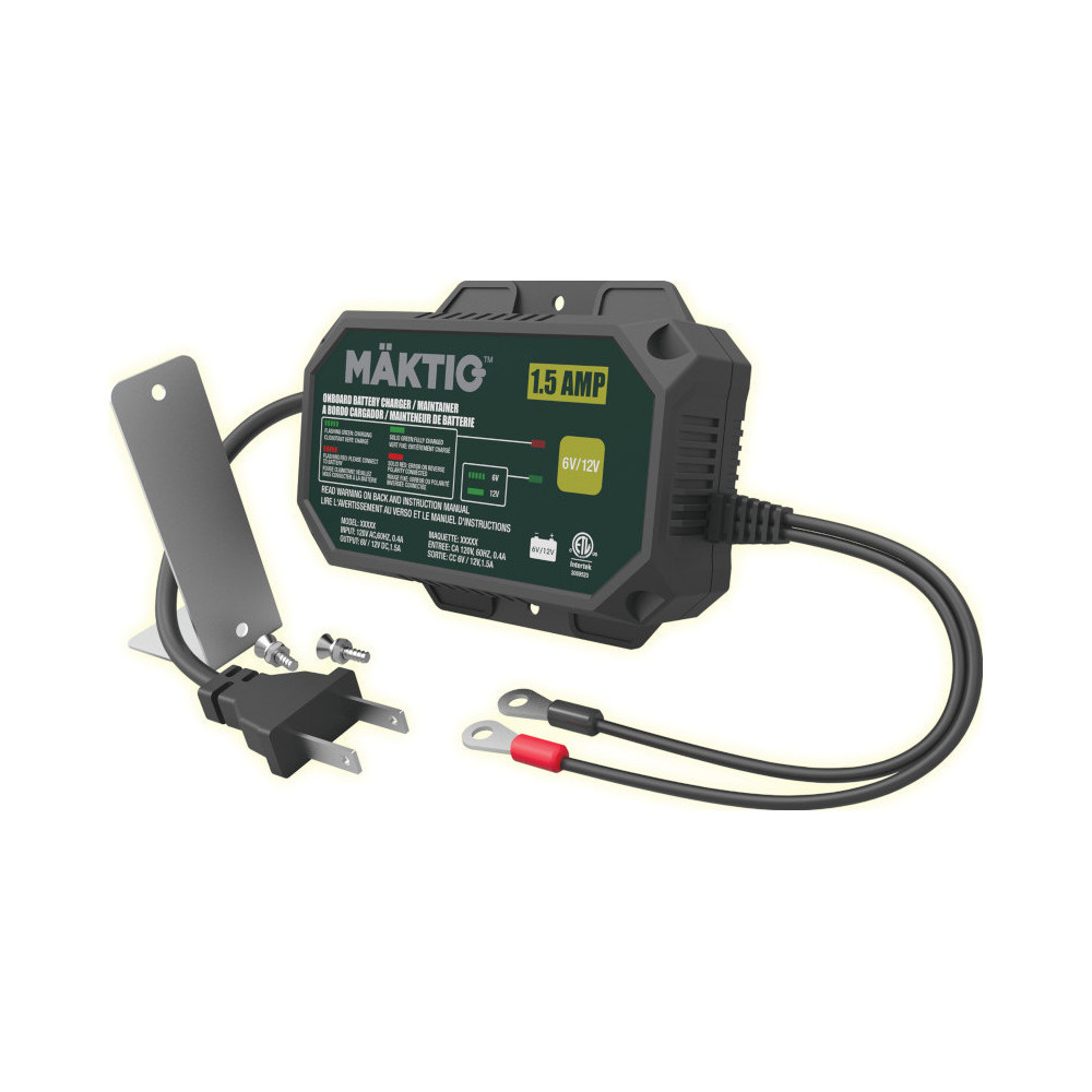 Chargeur et mainteneur de batterie intégrés 12 V, 1,5 A