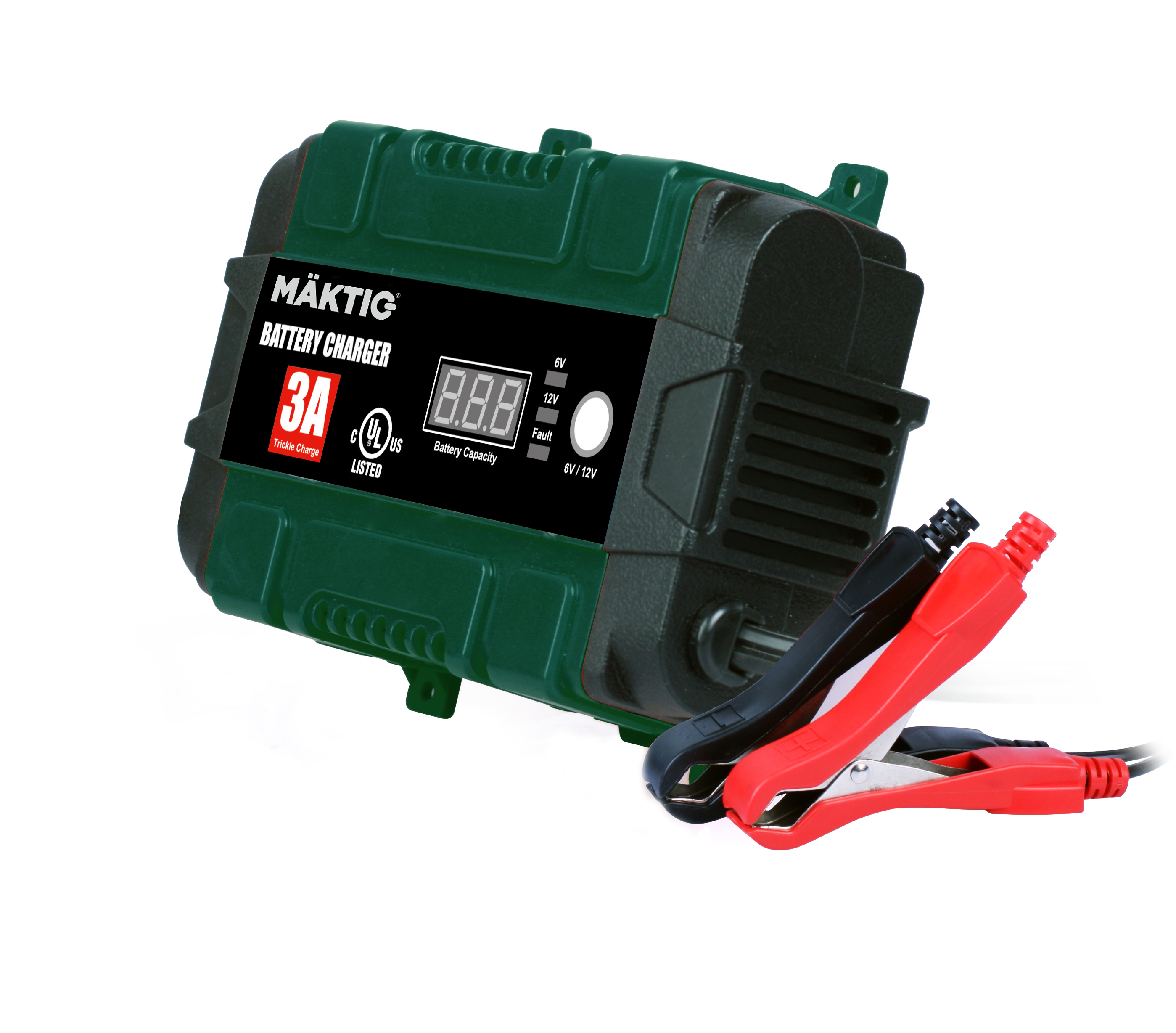 2A Portable Smart Battery Charger, 12V