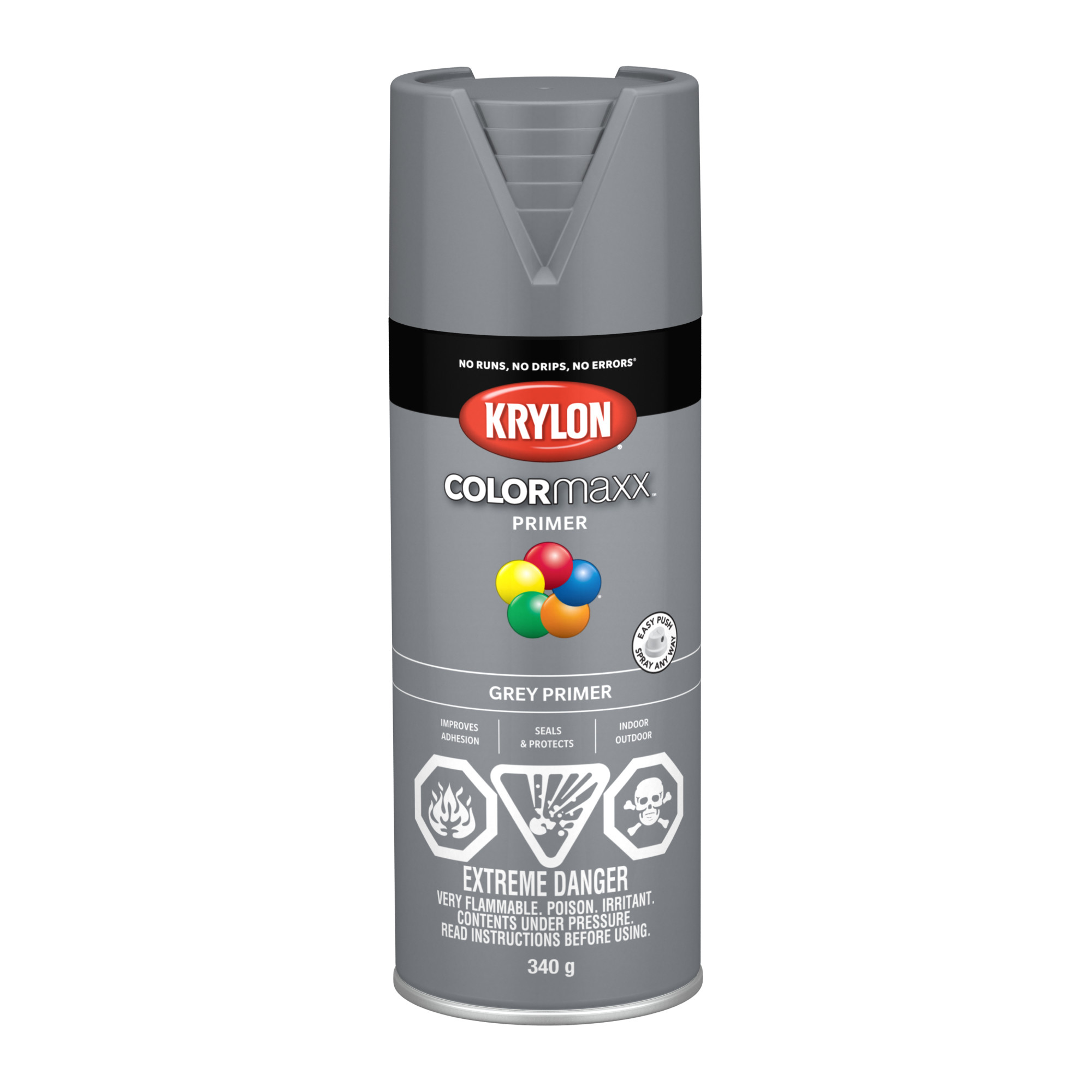 Peinture et apprêt ColorMaxx™ gris simple, 340 g