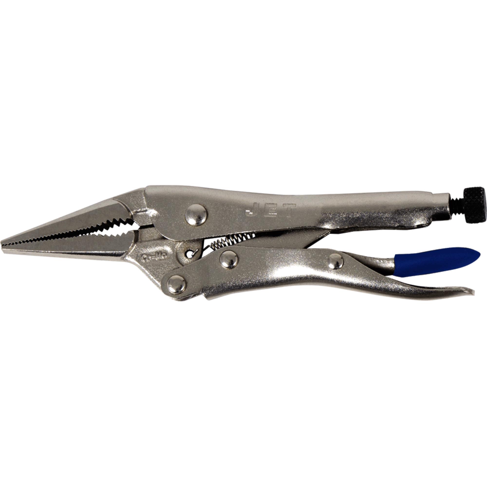 4" Long Nose Locking Pliers with Cutter