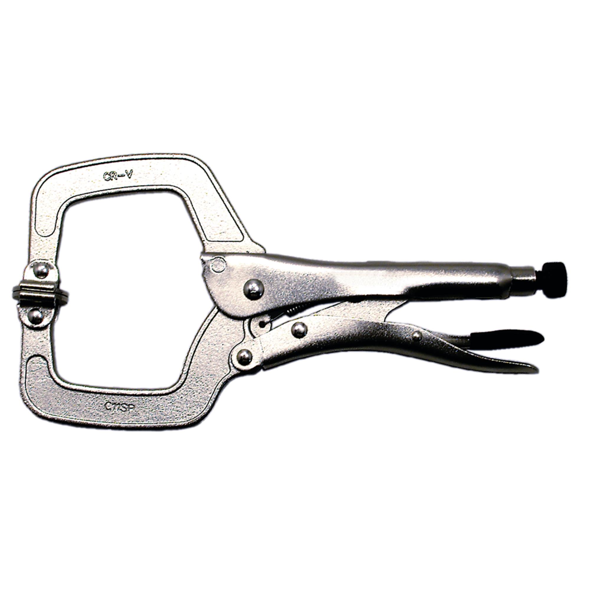 11" Locking C-Clamp with Swivel Pads