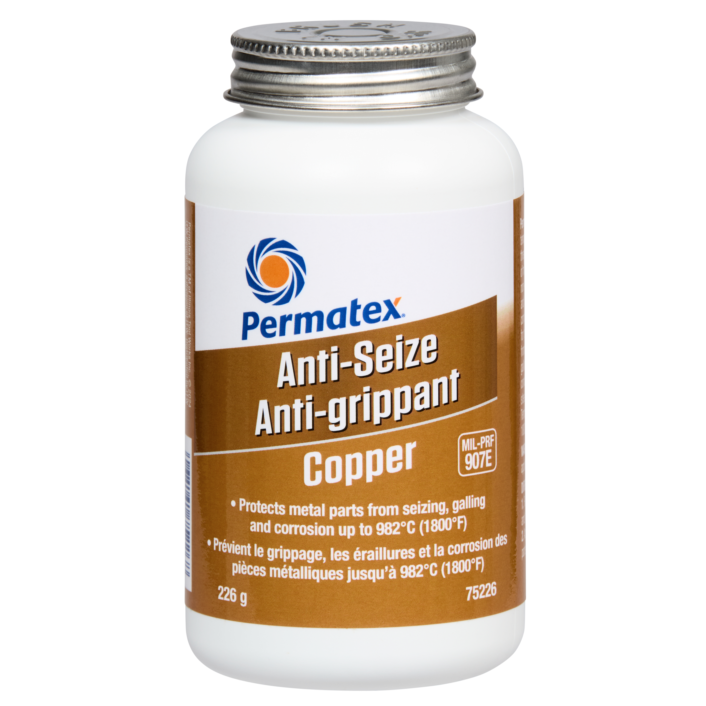 Antigrippant en cuivre Permatex, boîte de 226 g