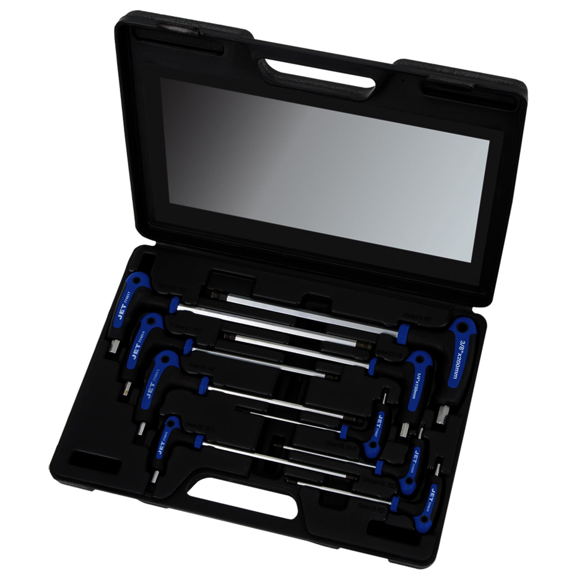 9 PC SAE Ergonomic L-Handle Ball Nose Hex Key Set