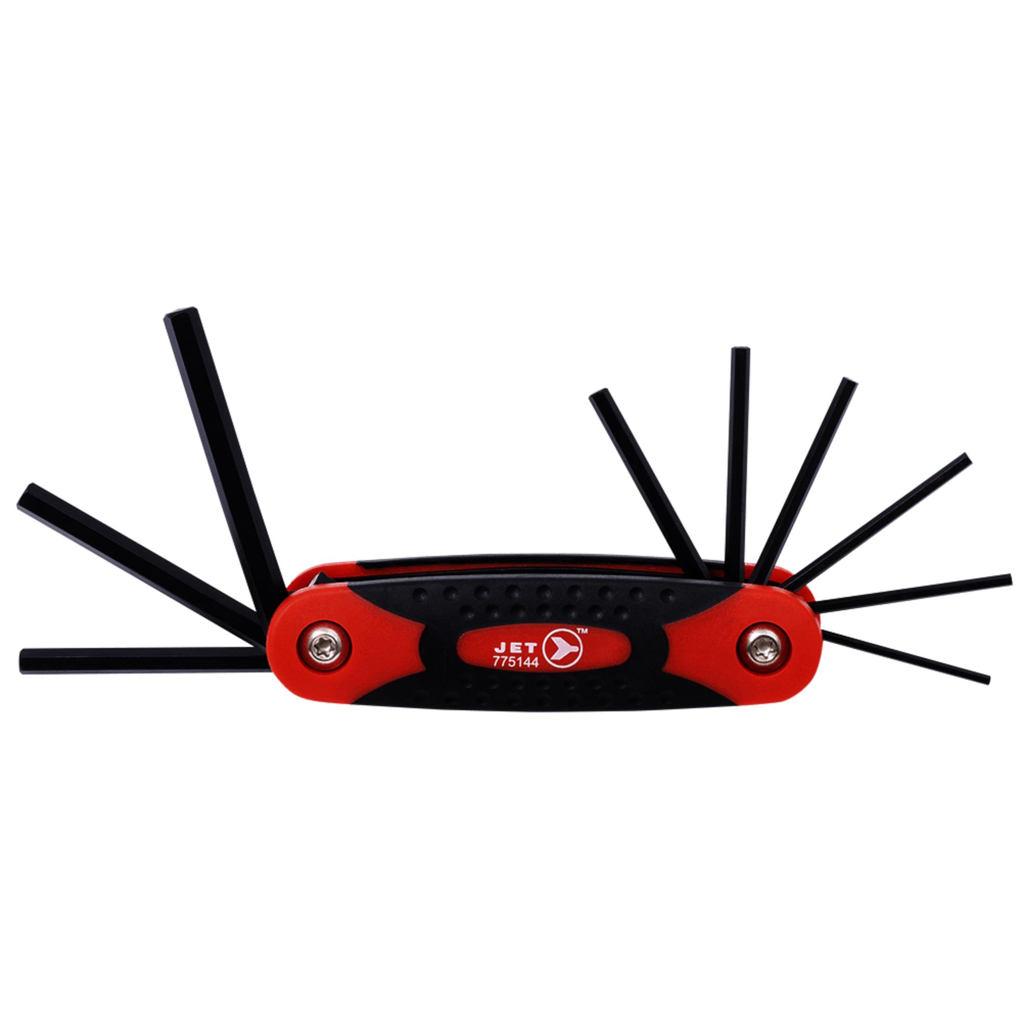 9 PC SAE Folding Hex Key Set