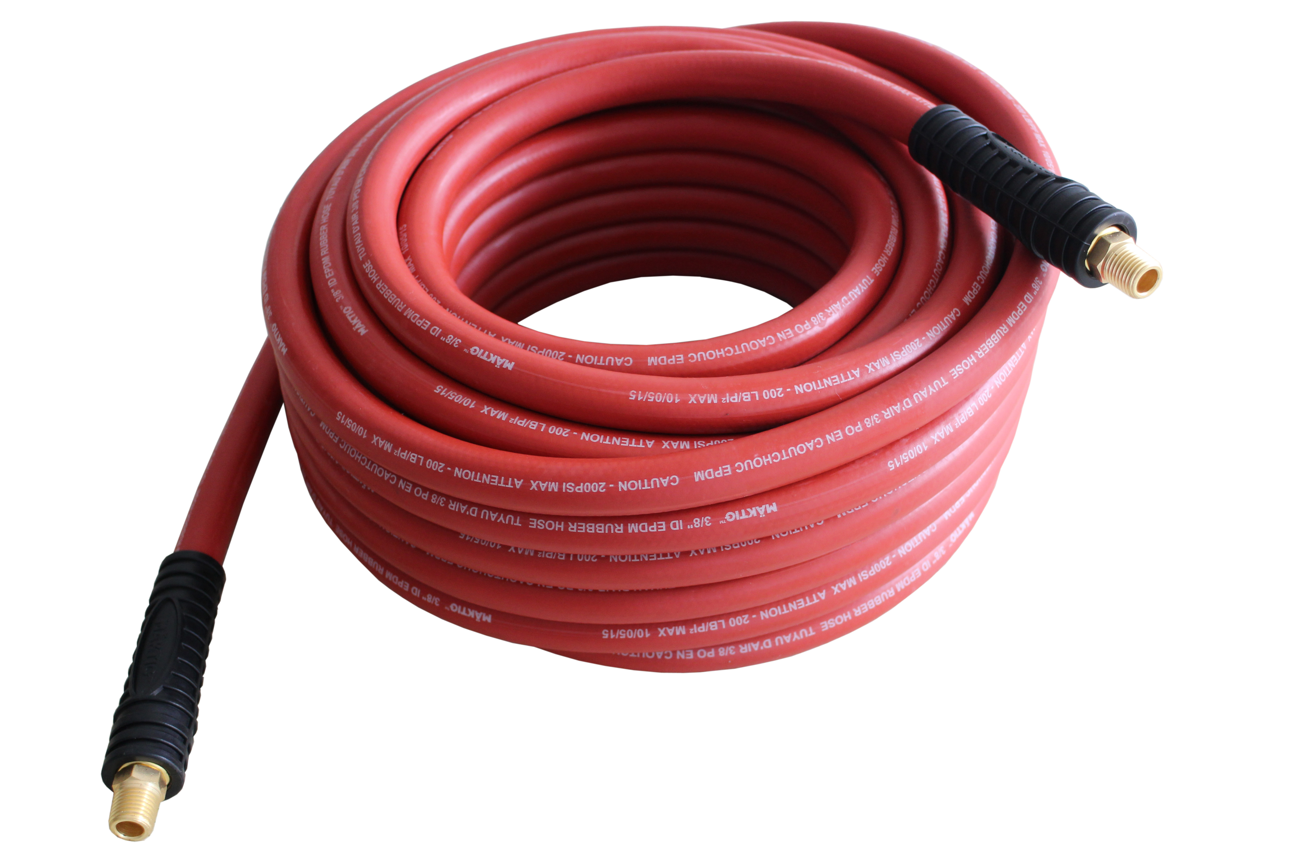 Nitrile Rubber Air Hose, 3/8" x 25'