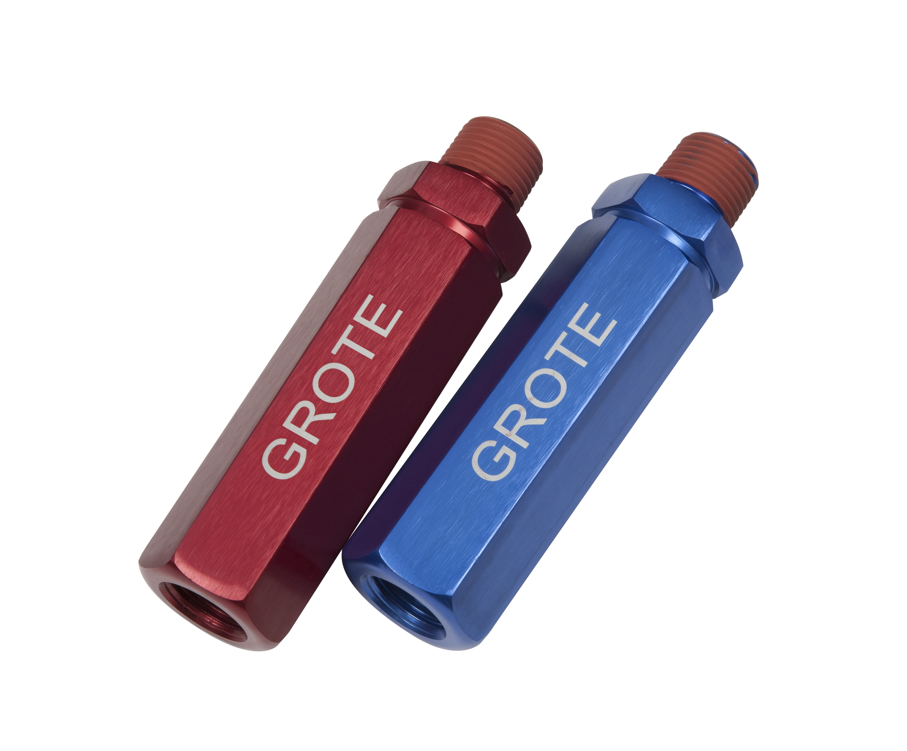 Anodized Gladhandle Set, Red & Blue