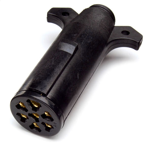 Trailer Plug, Poly Glass, 7 Pole