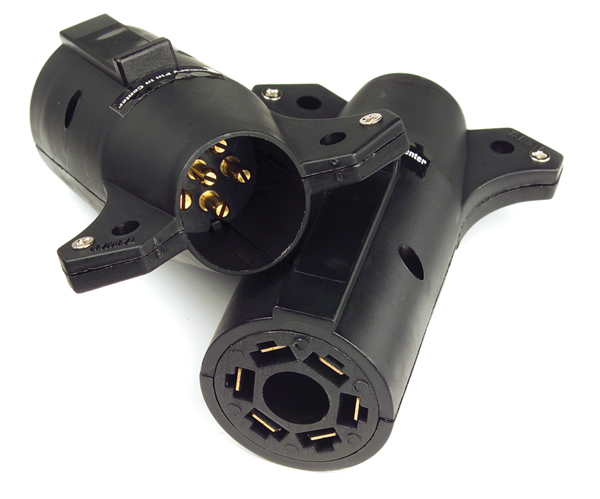 Adapter 7 Way Rv To 6 Pole, Auxilliary Centre Pin