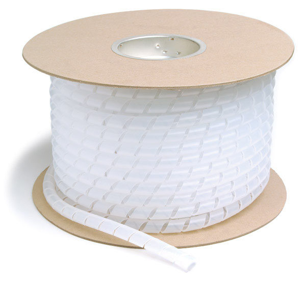 Spiral Wrap, Clear, 1/2", 100 Ft