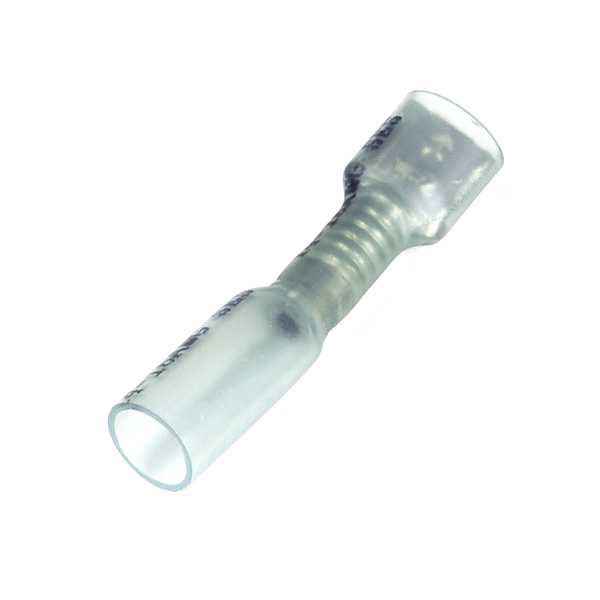Crimp & Solder Q.D., 16-14 Ga, .250", Fi, Female, Pk 6