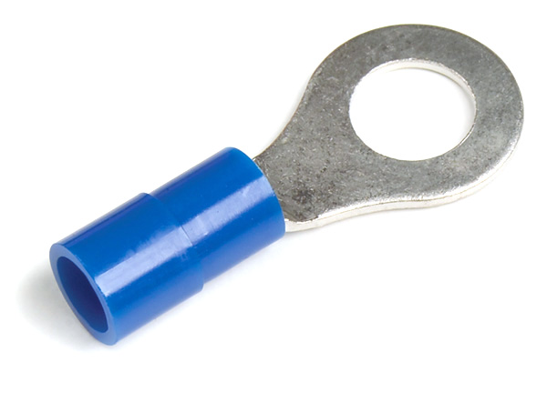 Ring Terminal, Nylon, 16-14 Ga, #10, Pk 15