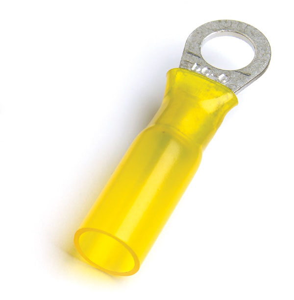 Heat Shrink Ring, 12-10 Ga, 1/4", Pk 15
