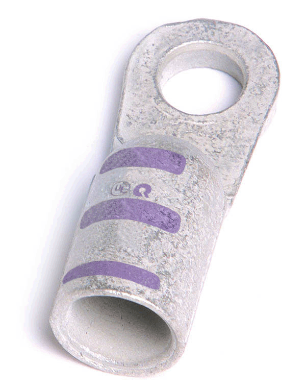 Die Cast Lug, 3/0 Ga, 3/8", Pk 5