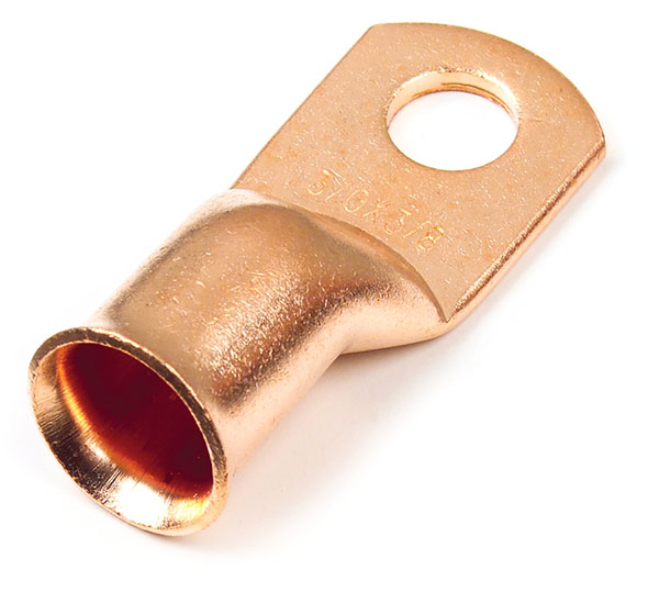Copper Lug, 3/0 Ga, 1/2", Pk 2