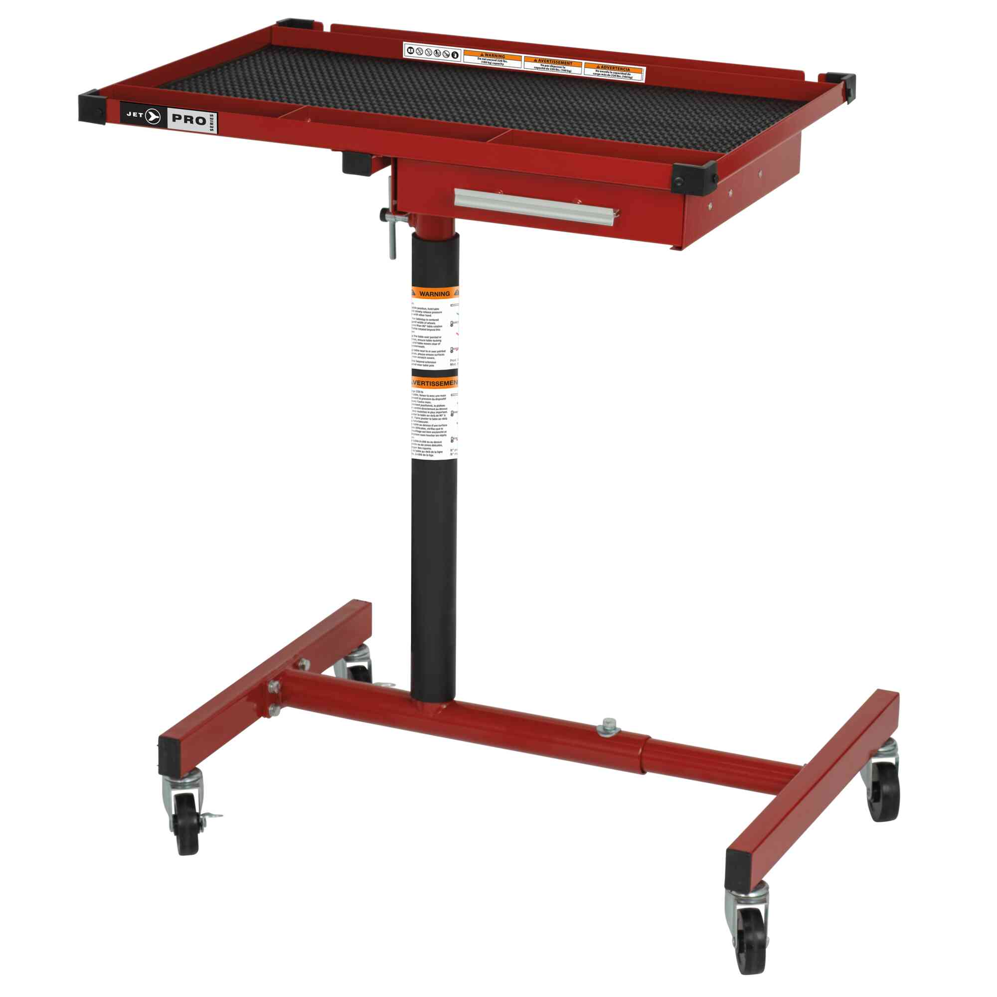 Adjustable-Height Underhood Tool Tray - 220 lb Capacity