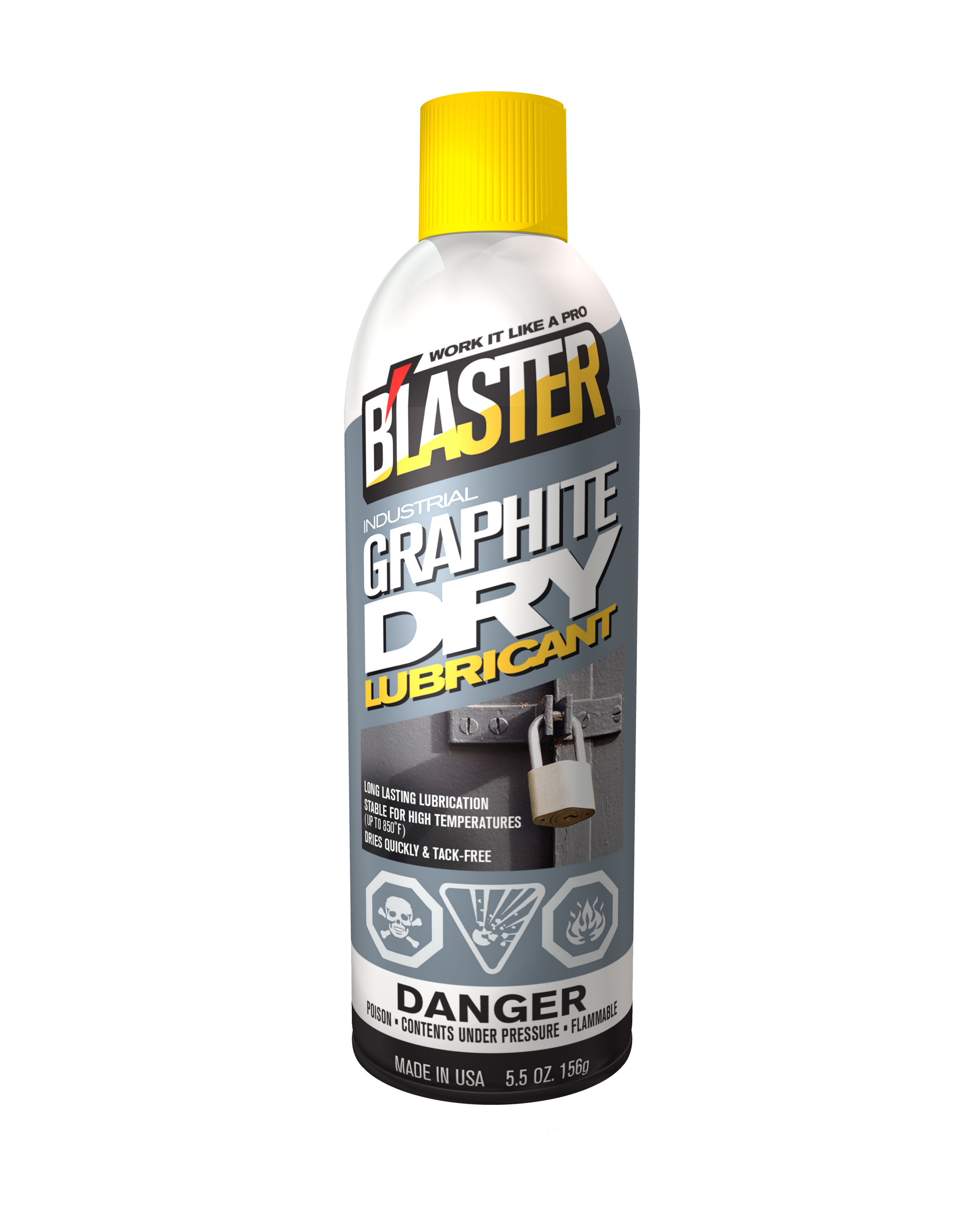 Lubrifiant sec industriel au graphite, 156 g