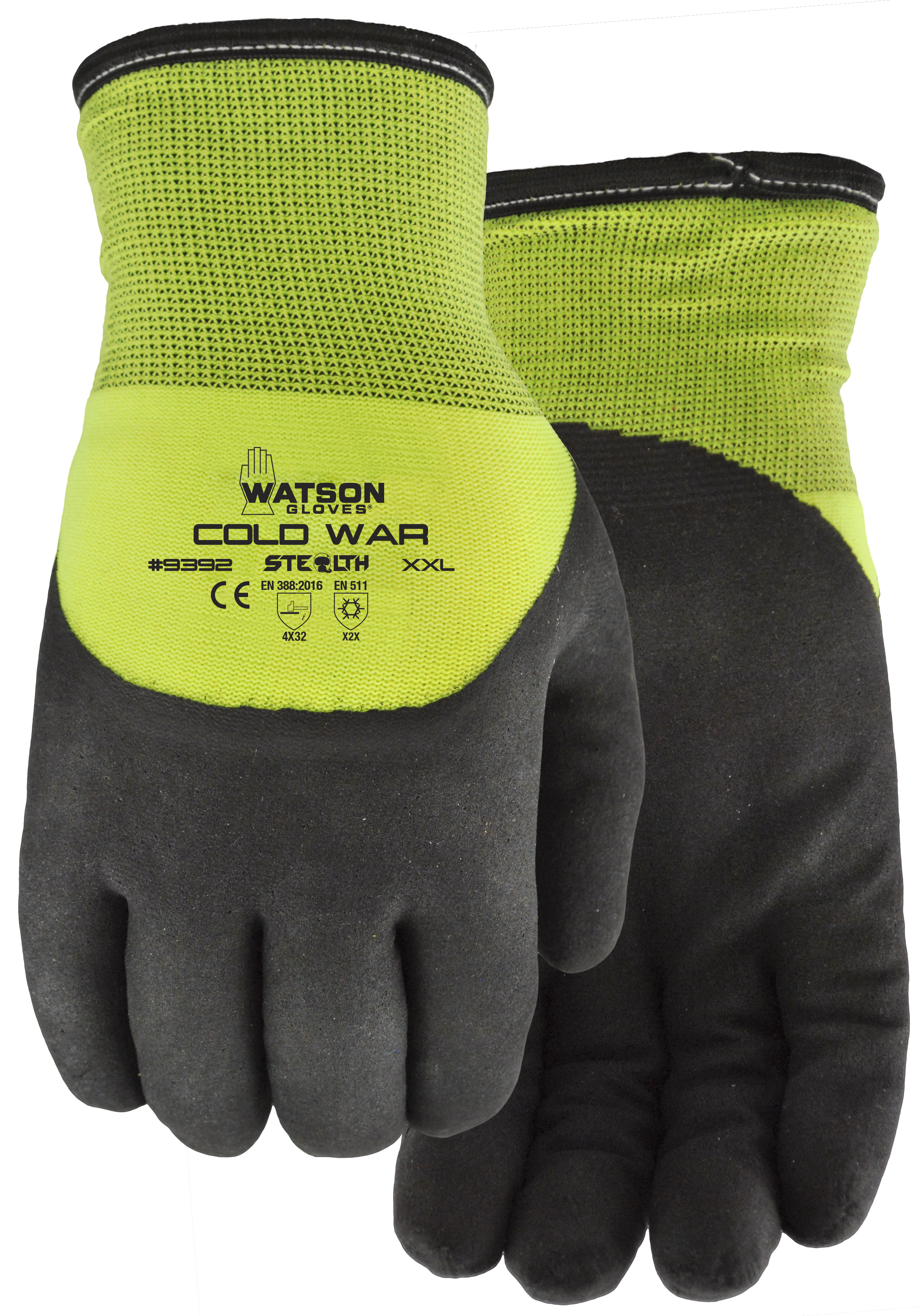 Gants Stealth Cold War en mousse nitrile trempés 3/4, taille XXL