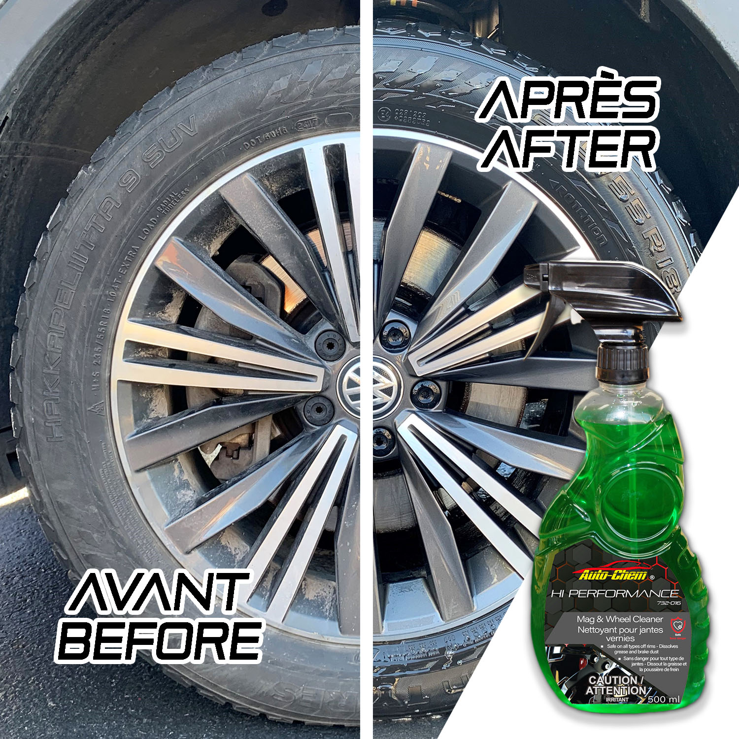 HI-PERFORMANCE Clear Coated Wheel Cleaner - 950 ml