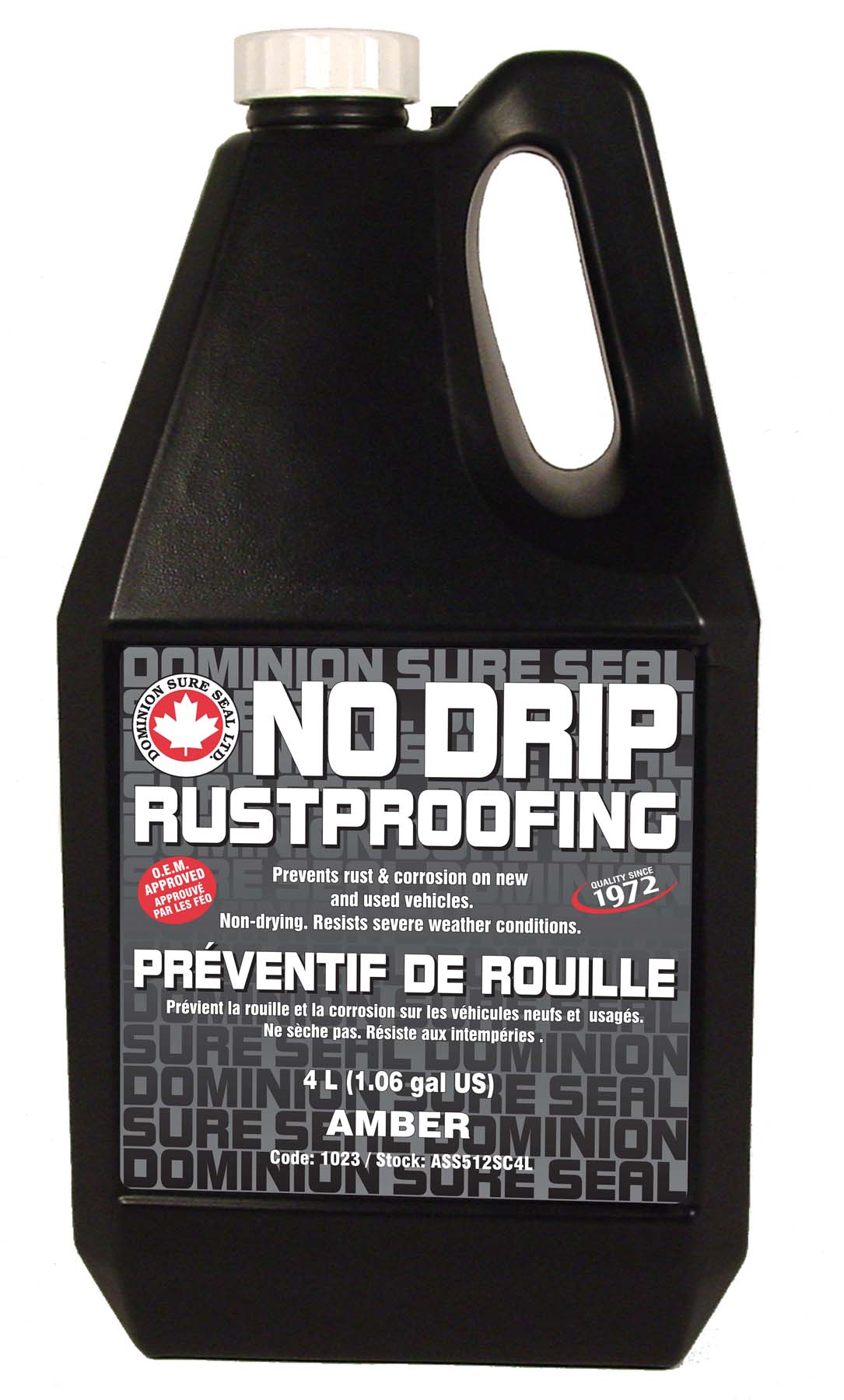 No Drip Rust Proofing - Amber 4 L/1.06 Gal