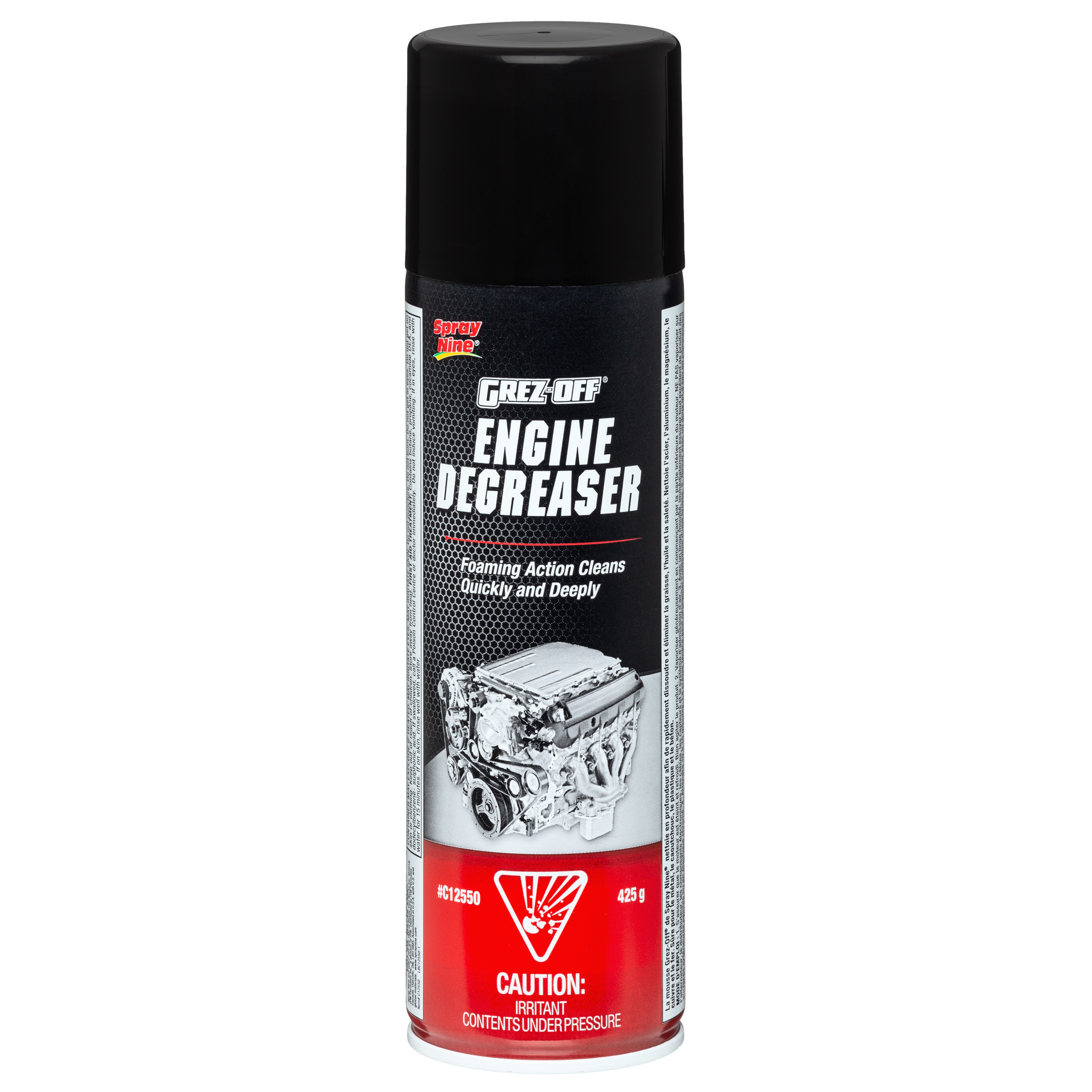 Dégraissant pour moteurs Spray Nine® Grez-Off, 425 g en aérosol