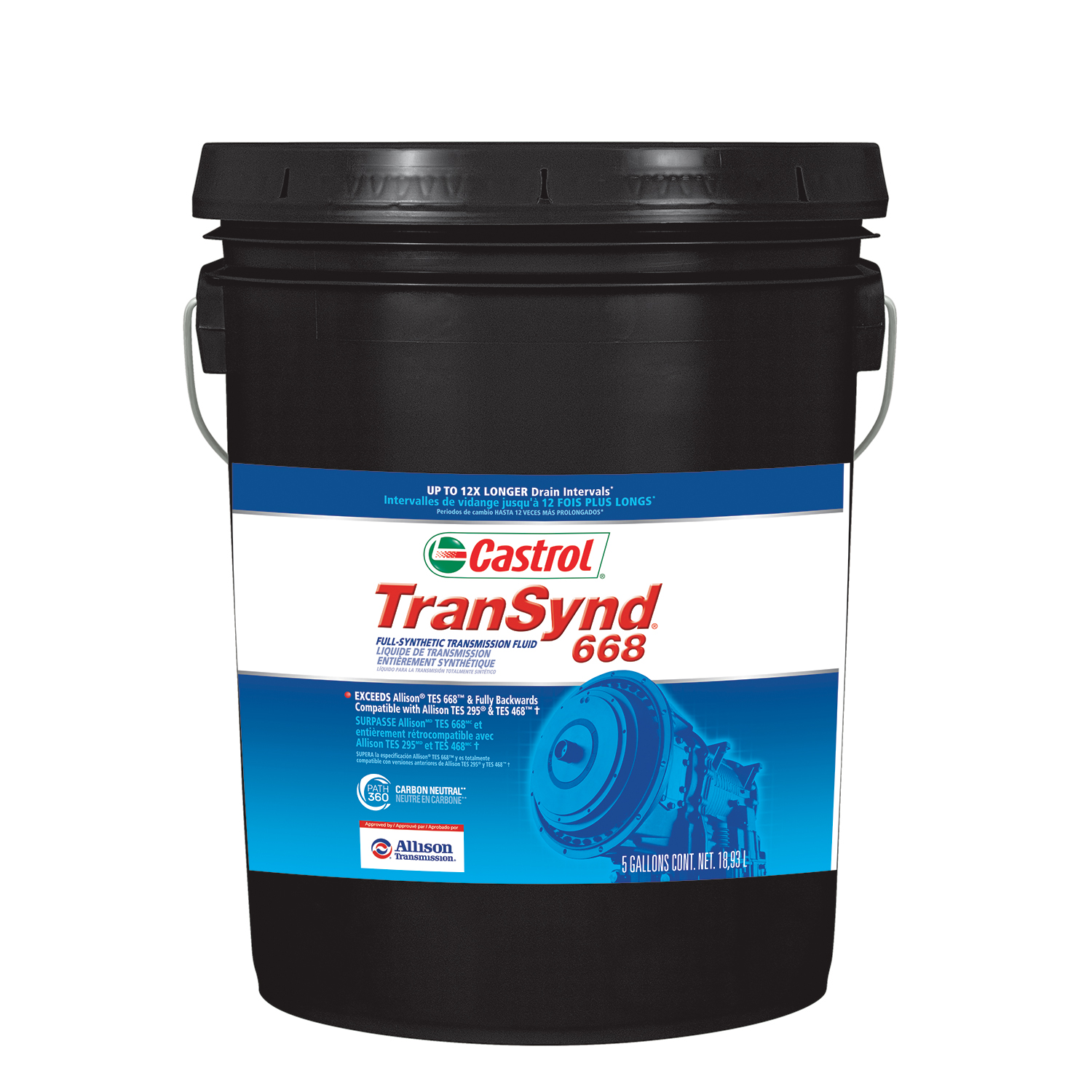 Liquide de transmission automatique entièrement synthétique TranSynd™ 668, 18,93 L