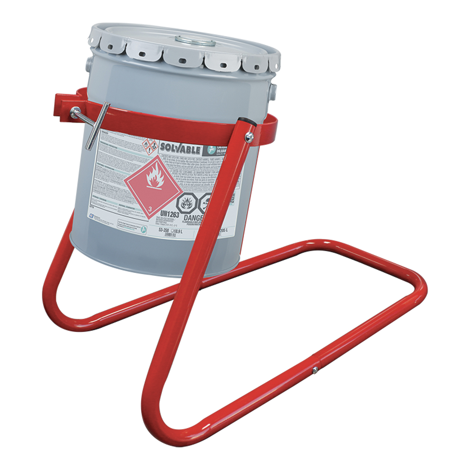 METAL SOLVENT DISPENSER FOR ONE CONTAINER