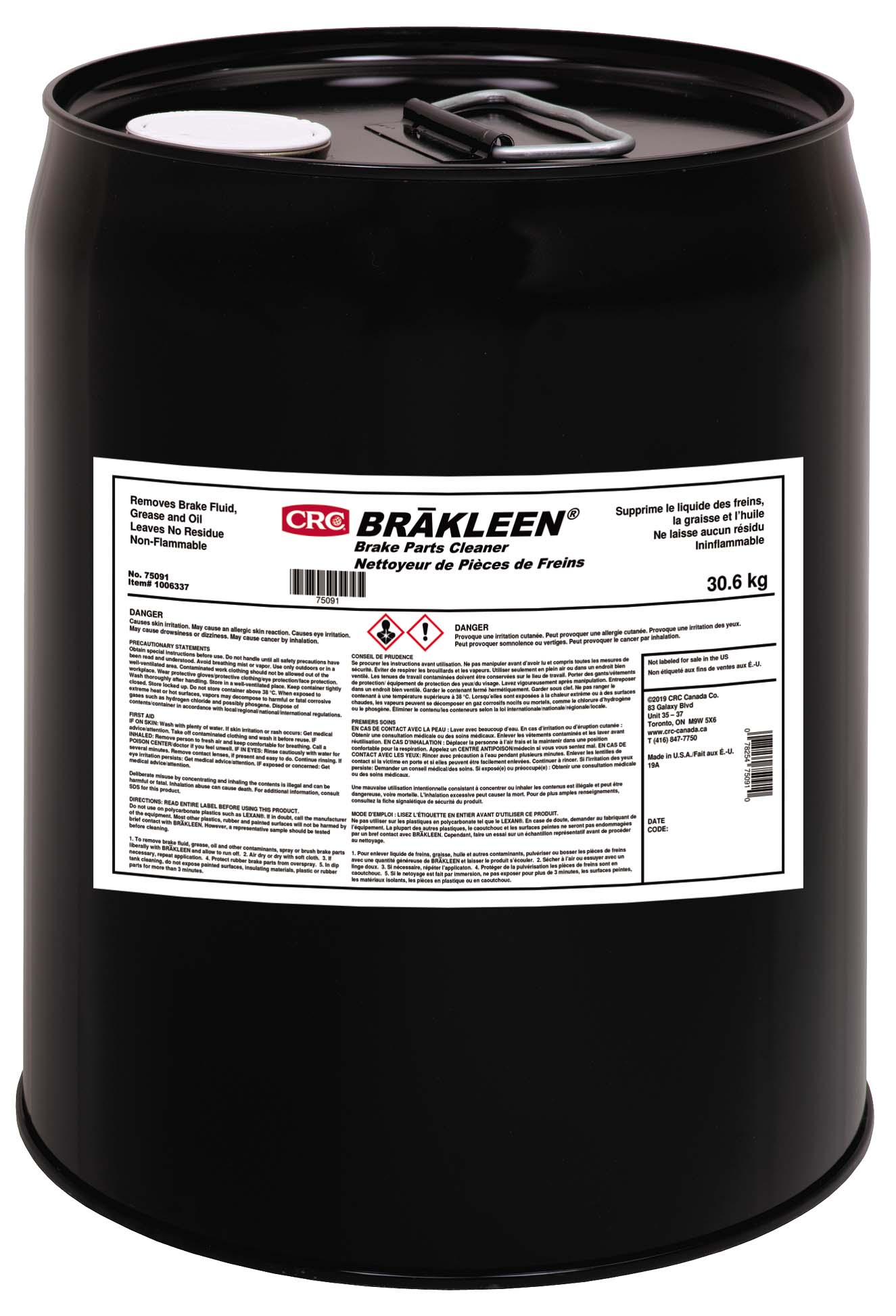 Brakleen® Brake Parts Cleaner Non-Flam - 19 L
