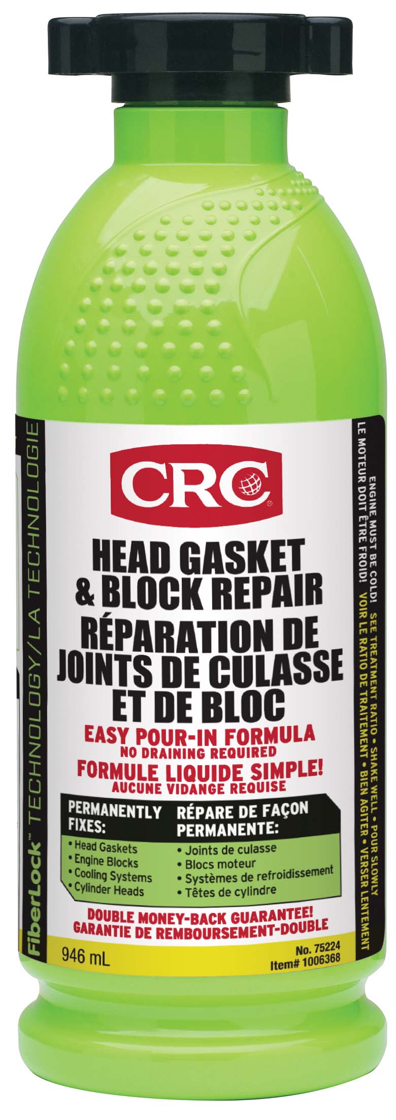 Réparation du joint de culasse et du bloc Fiberlock®, 946 ml