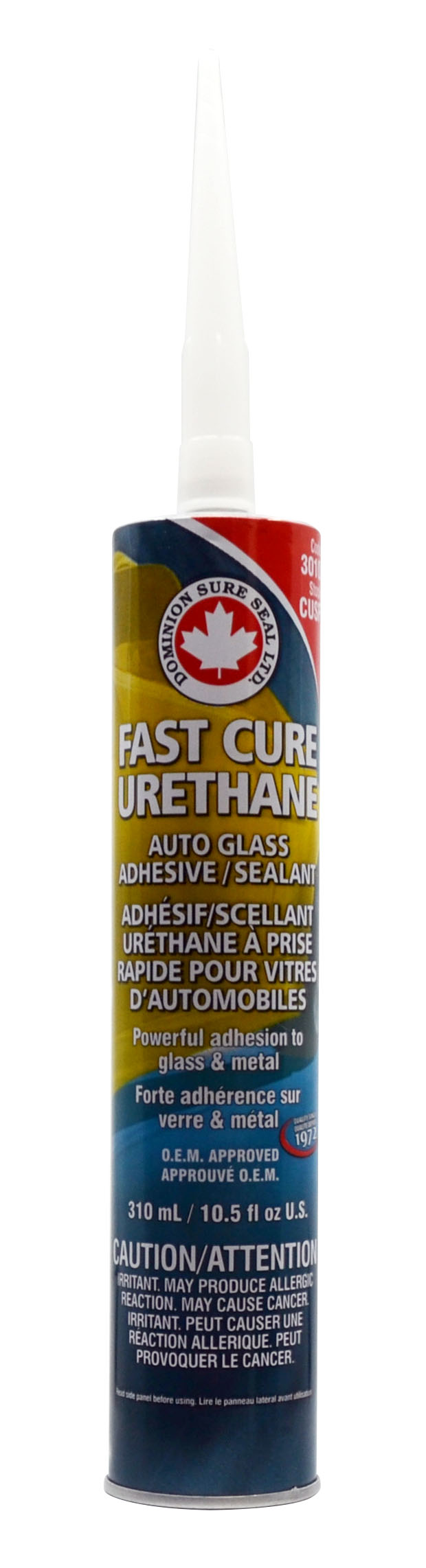 ADHÉSIF/SCELLANT POUR VITRES AUTOMOBILES À L'URÉTHANE À DURCISSEMENT RAPIDE
