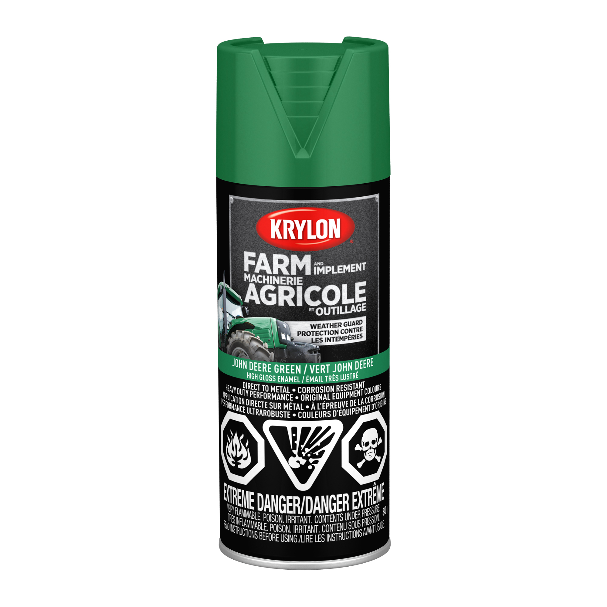 Farm & Implement Spray Paint Single 340 g Paint High Gloss Tractor Green
