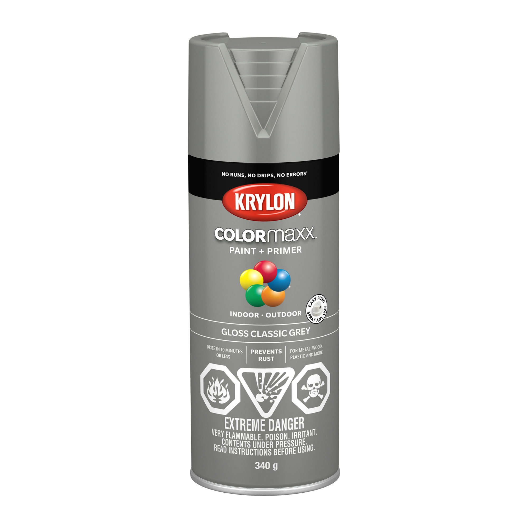 COLORmaxx™ Paint + Primer Single Gloss Classic Gray - 450 g