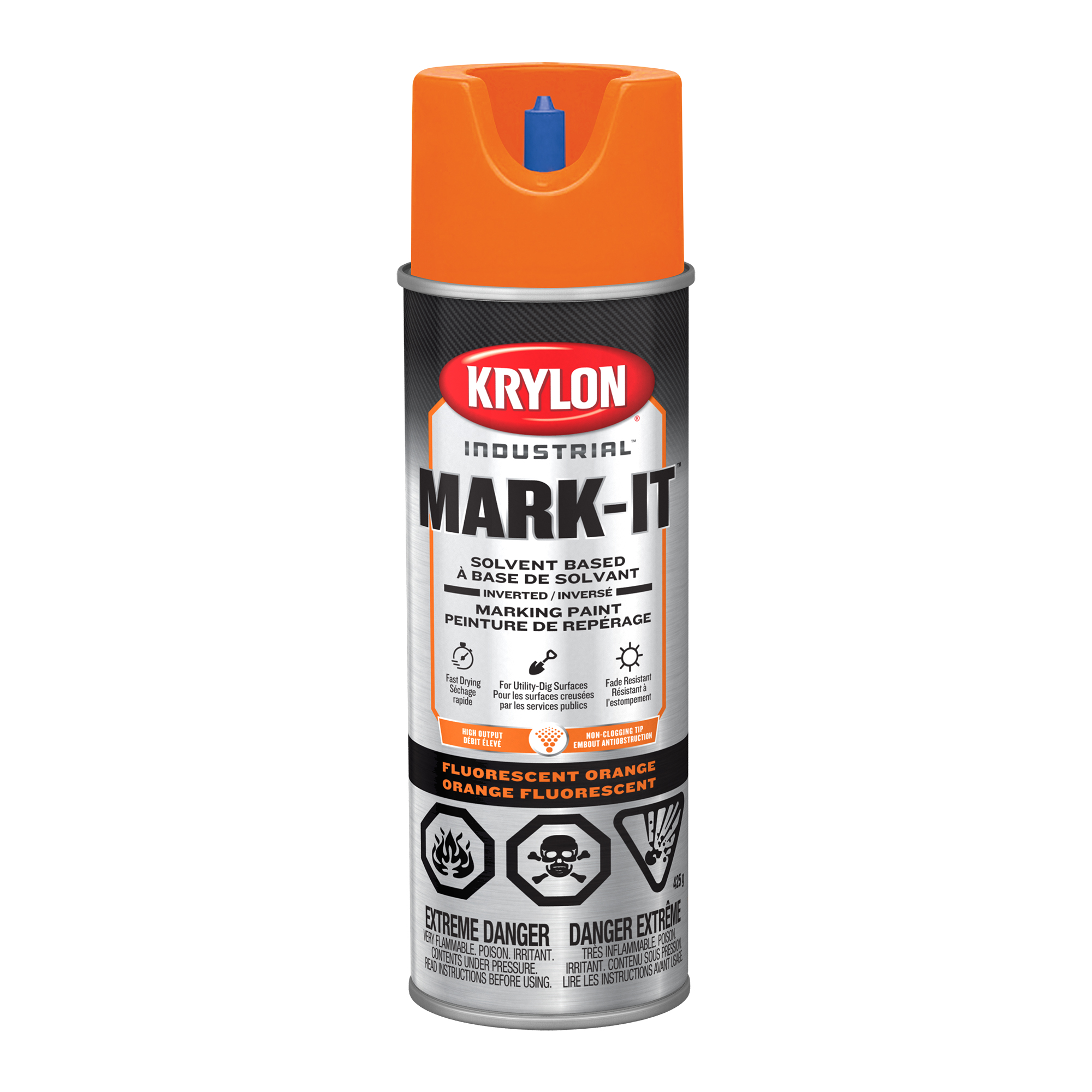 Professional Marking Paint - Solvent Based Single 482 g Marking Paint Fluorescent Orange