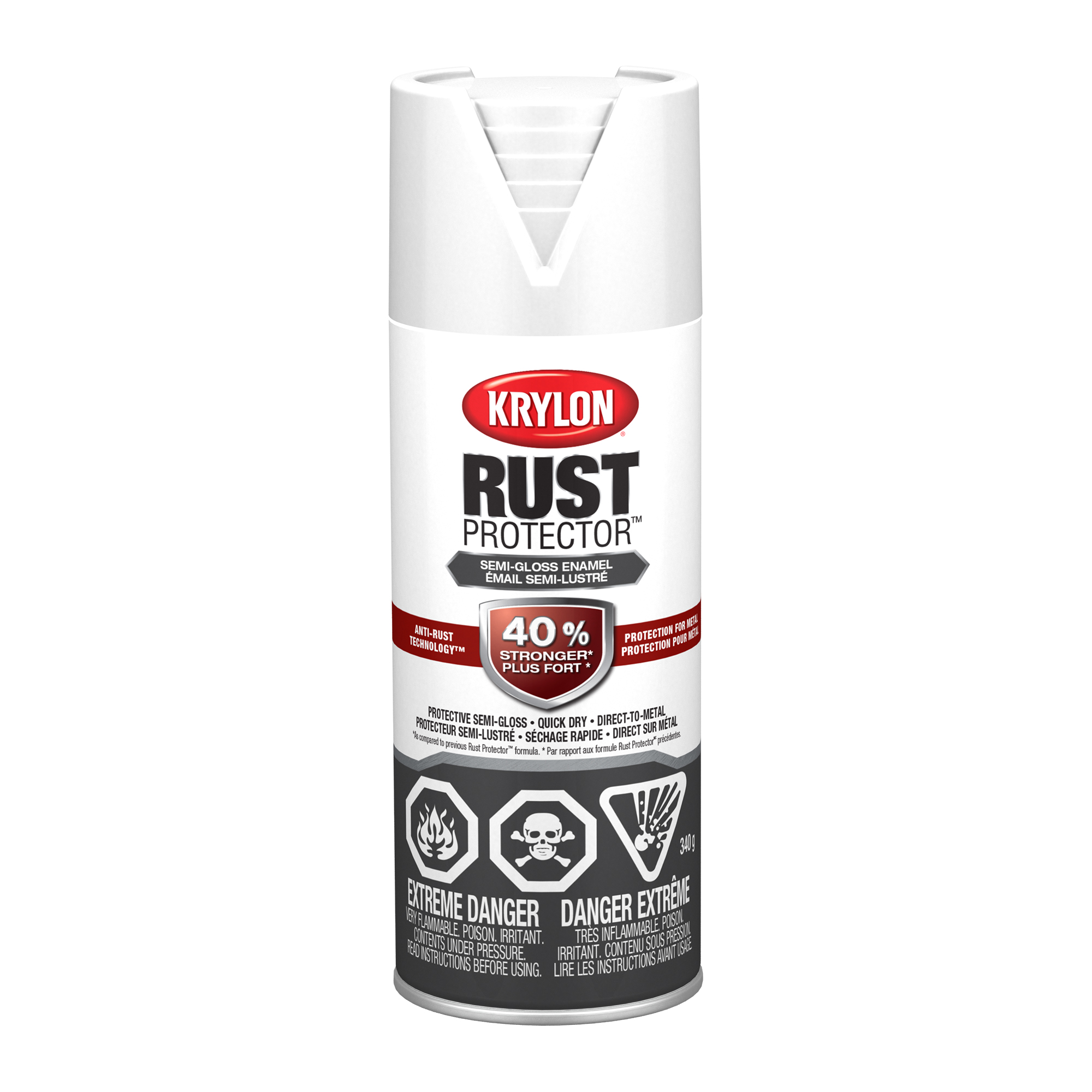 Rust Protector™ Enamel Single Semi-Gloss White - 340 g