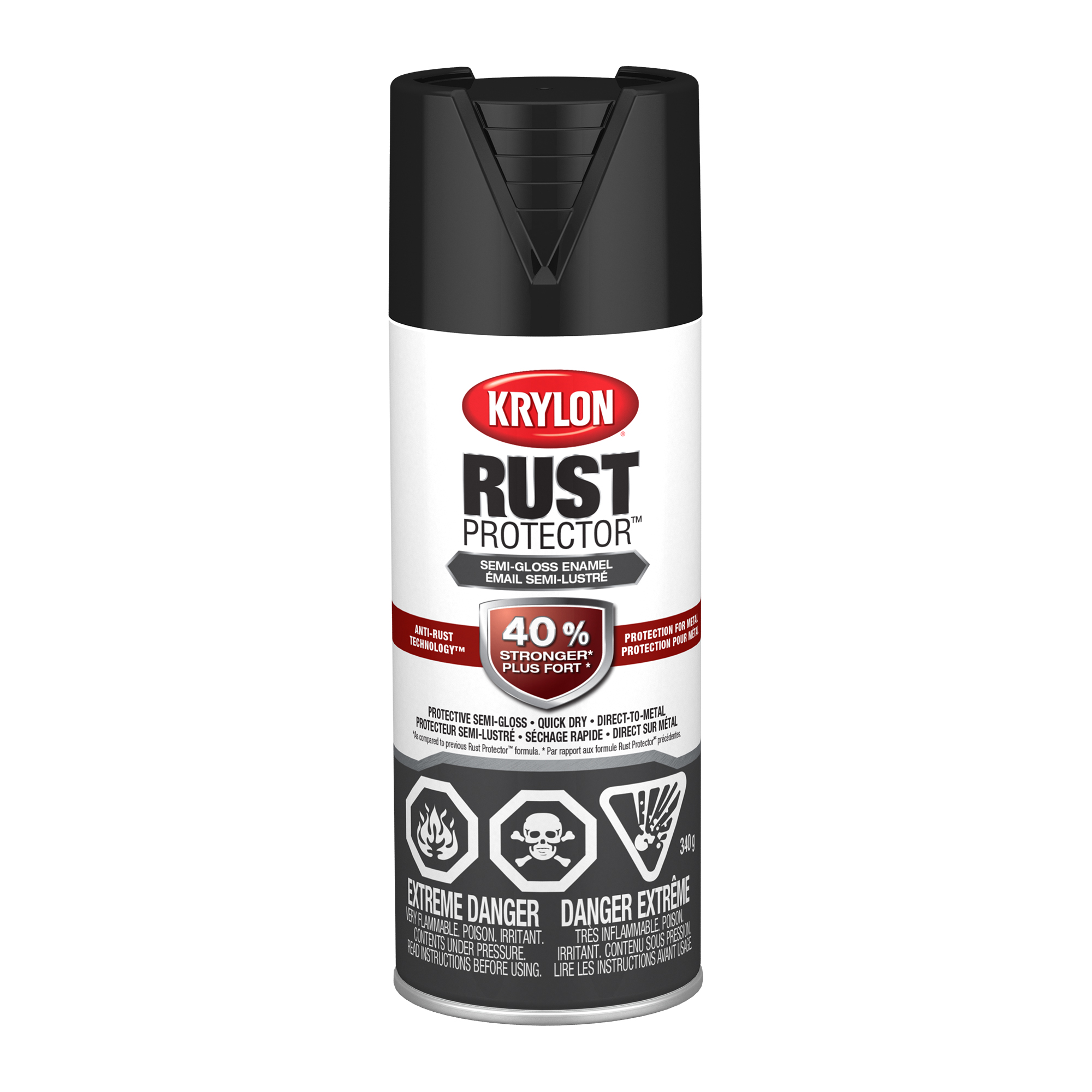 Rust Protector™ Enamel Single Semi-Gloss Black - 340 g